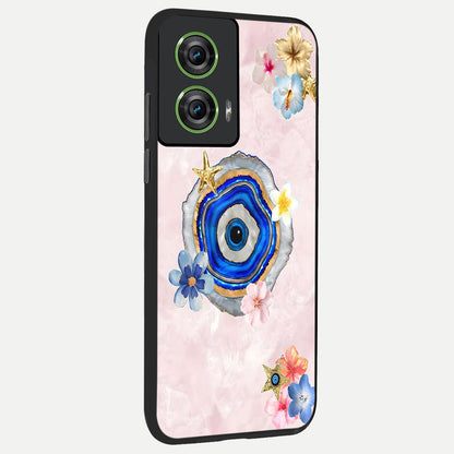  Divine Aura Bloom back cover For Moto Edge 50 Fusion slim fit glass case with vibrant aesthetic design
