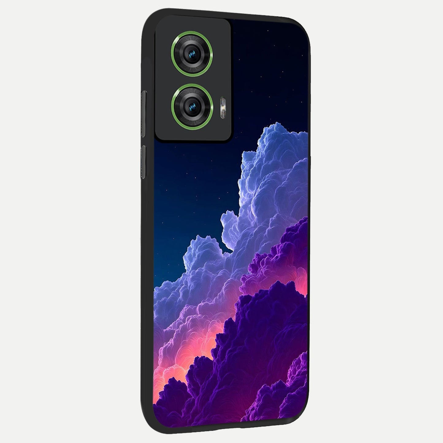  Dreamy Cloud Skies back cover For Moto Edge 50 Fusion slim fit glass case with vibrant aesthetic design