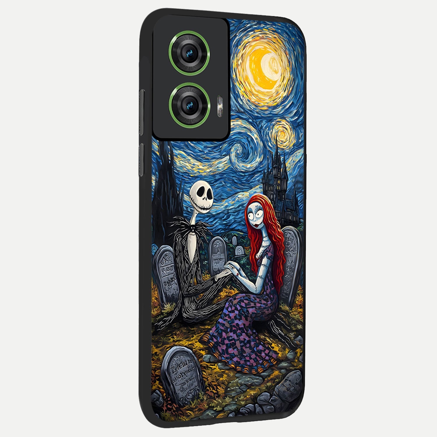  Eternal Night Love back cover For Moto Edge 50 Fusion slim fit glass case with vibrant aesthetic design
