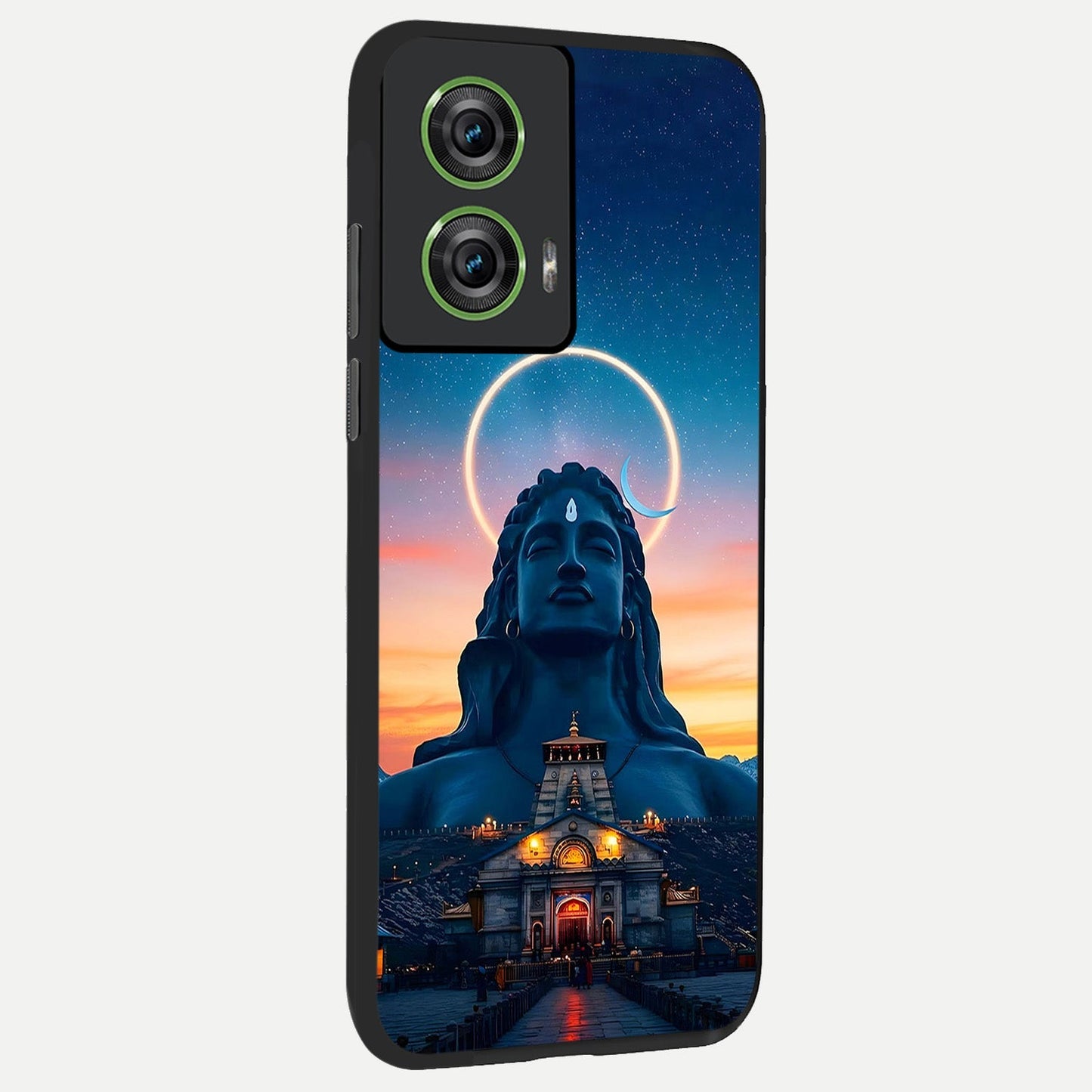  Eternal Shiva Aura back cover For Moto Edge 50 Fusion slim fit glass case with vibrant aesthetic design