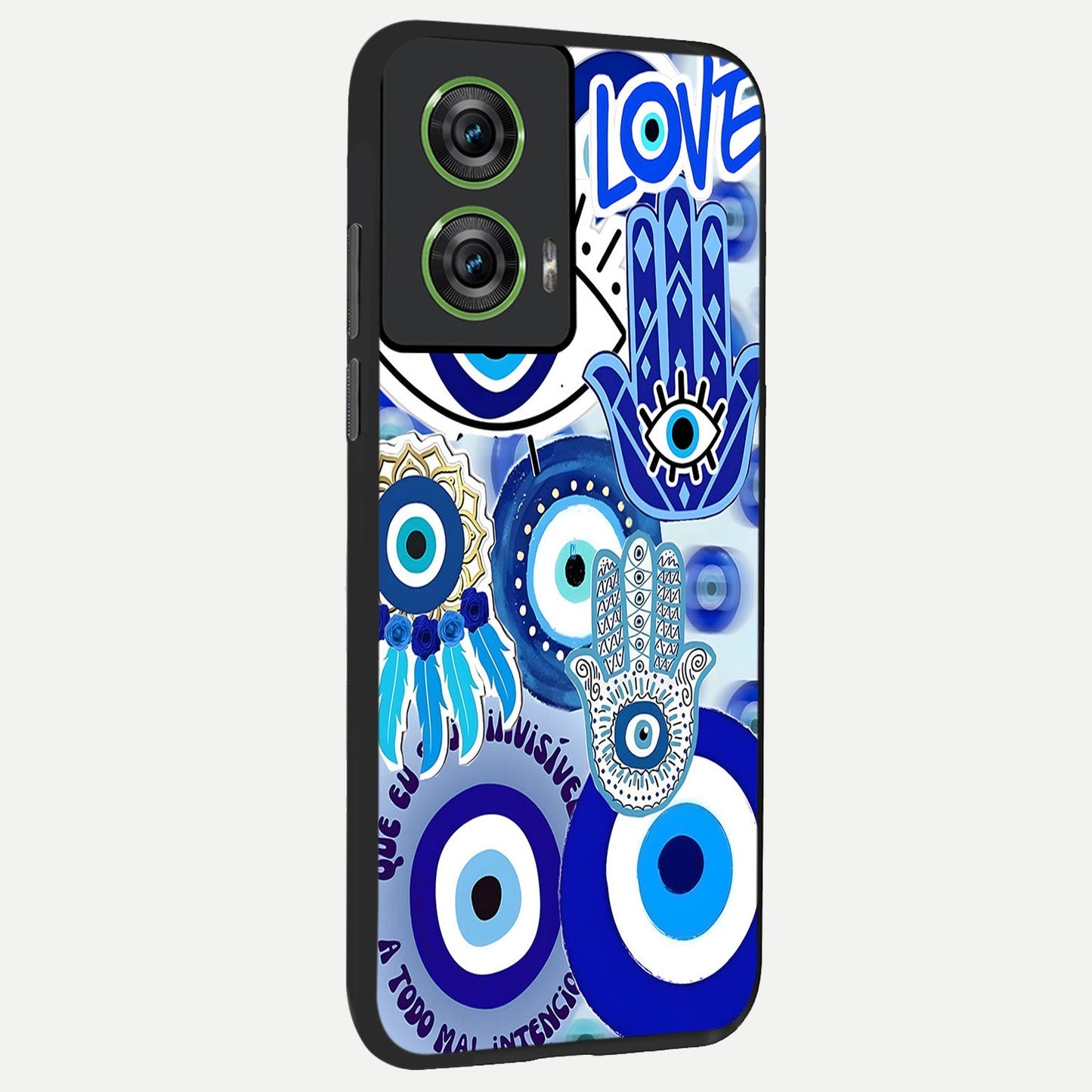  Evil Eyes Dream back cover For Moto Edge 50 Fusion slim fit glass case with vibrant aesthetic design