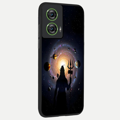  Galactic Shiva Vision back cover For Moto Edge 50 Fusion slim fit glass case with vibrant aesthetic design