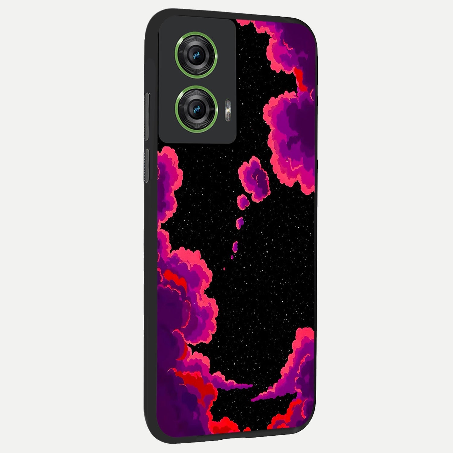  Galaxy Dream Frame back cover For Moto Edge 50 Fusion slim fit glass case with vibrant aesthetic design