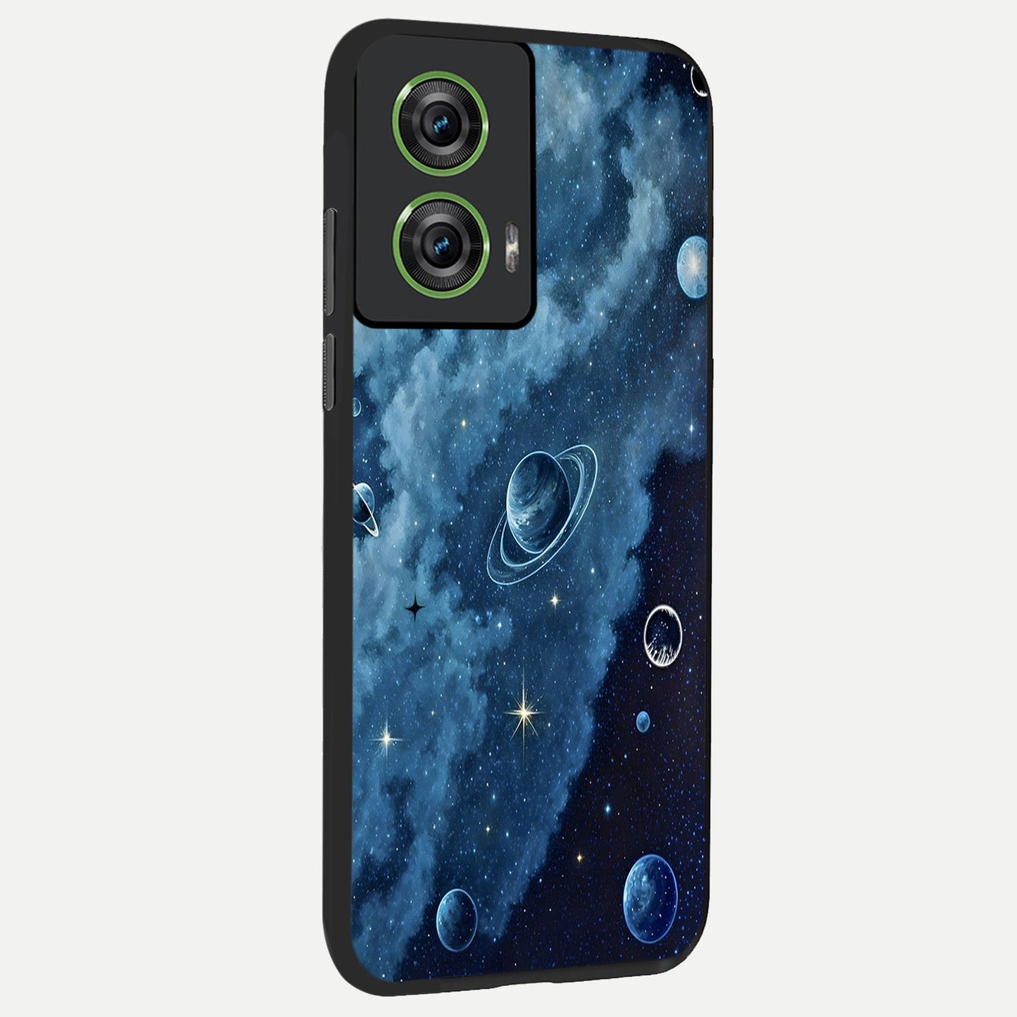  Galaxy Dream Space back cover For Moto Edge 50 Fusion slim fit glass case with vibrant aesthetic design