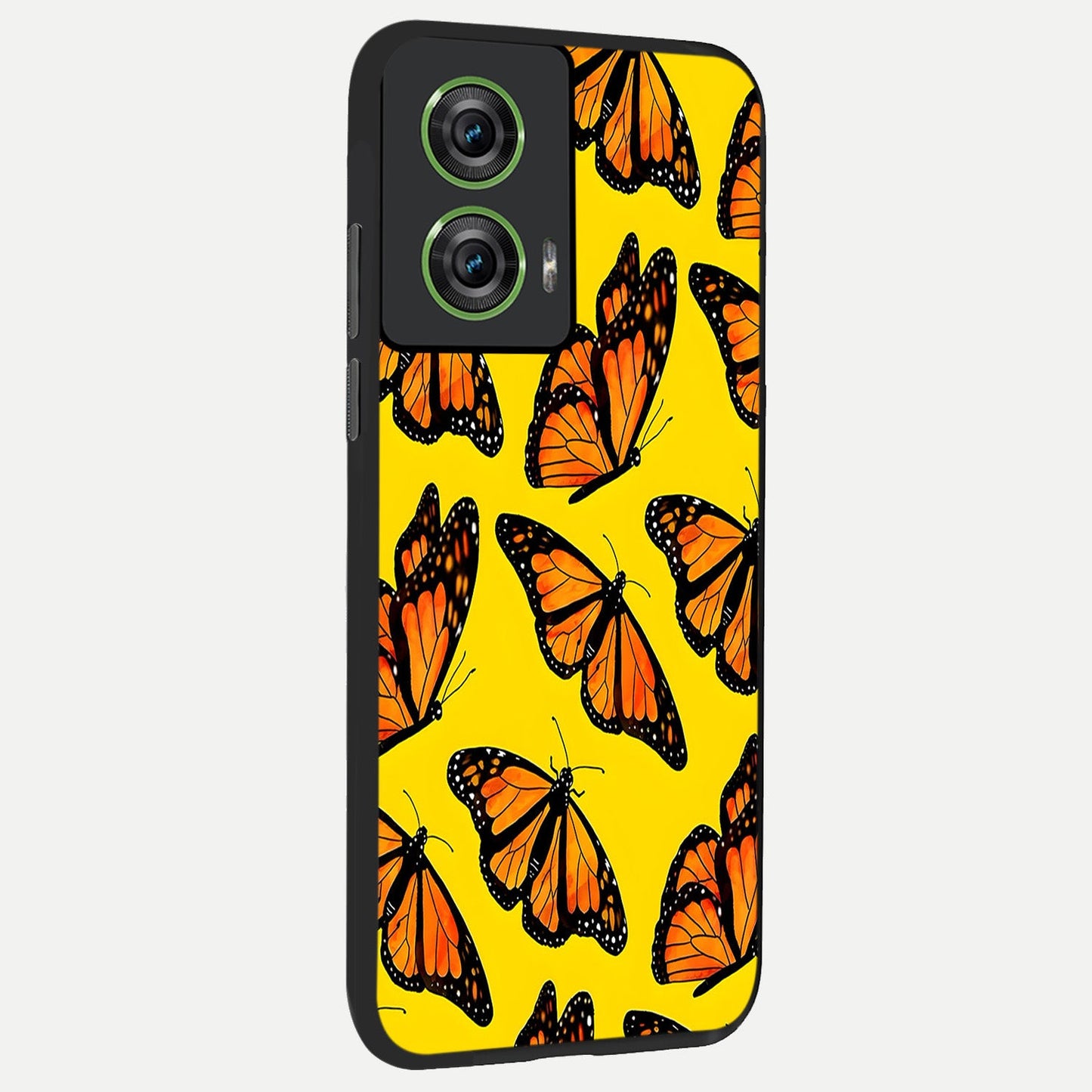  Golden Wing Flight back cover For Moto Edge 50 Fusion slim fit glass case with vibrant aesthetic design