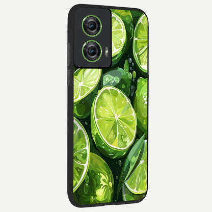  Green Kawasaki back cover For Moto Edge 50 Fusion slim fit glass case with vibrant aesthetic design