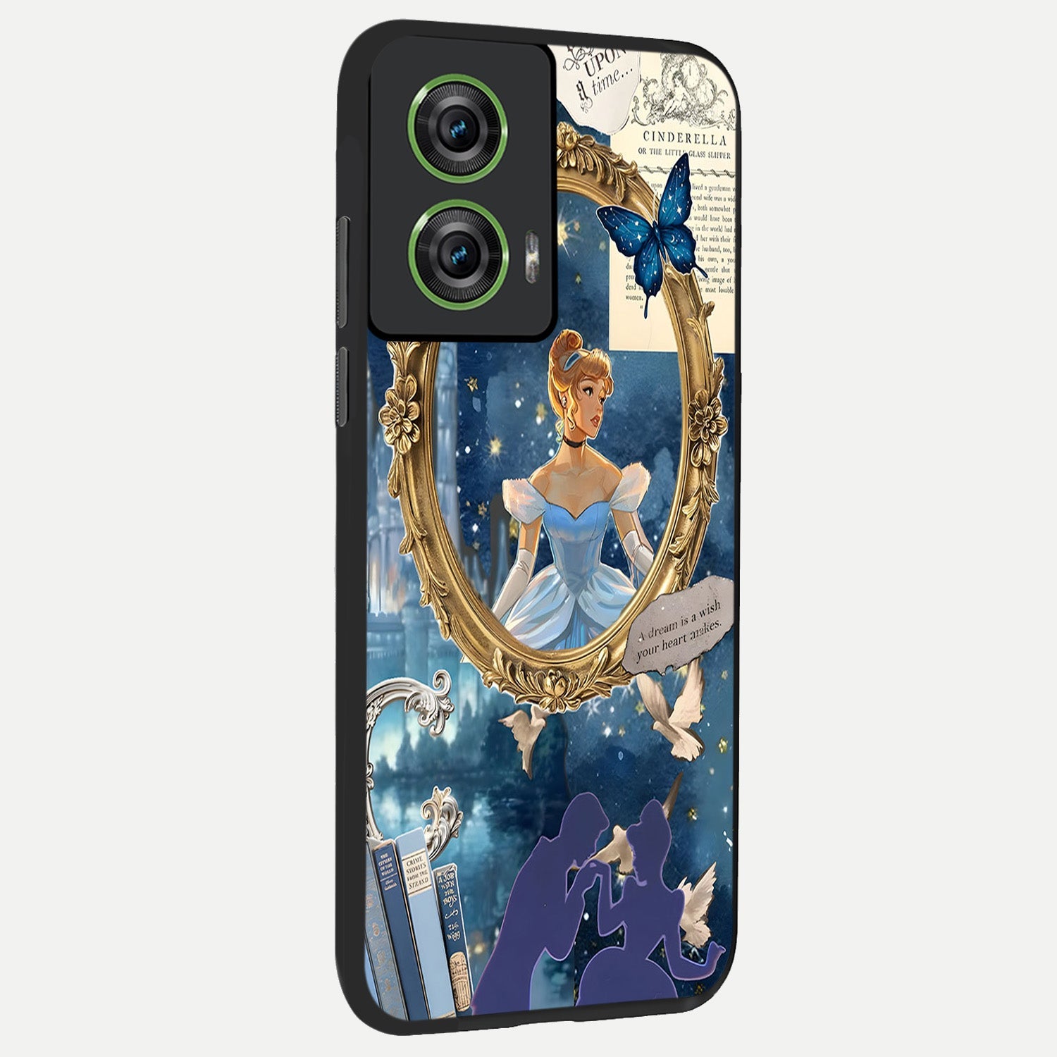  Midnight Queen back cover For Moto Edge 50 Fusion slim fit glass case with vibrant aesthetic design