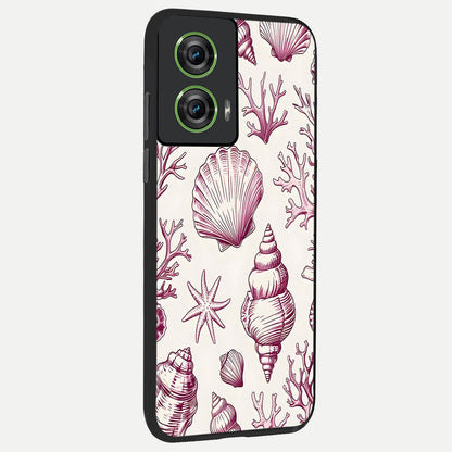  Pink Power Sparks back cover For Moto Edge 50 Fusion slim fit glass case with vibrant aesthetic design