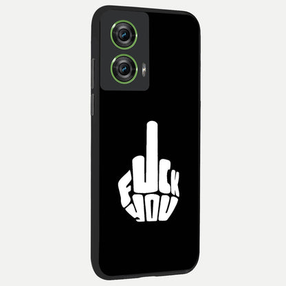  Rebel Mode On back cover For Moto Edge 50 Fusion slim fit glass case with vibrant aesthetic design