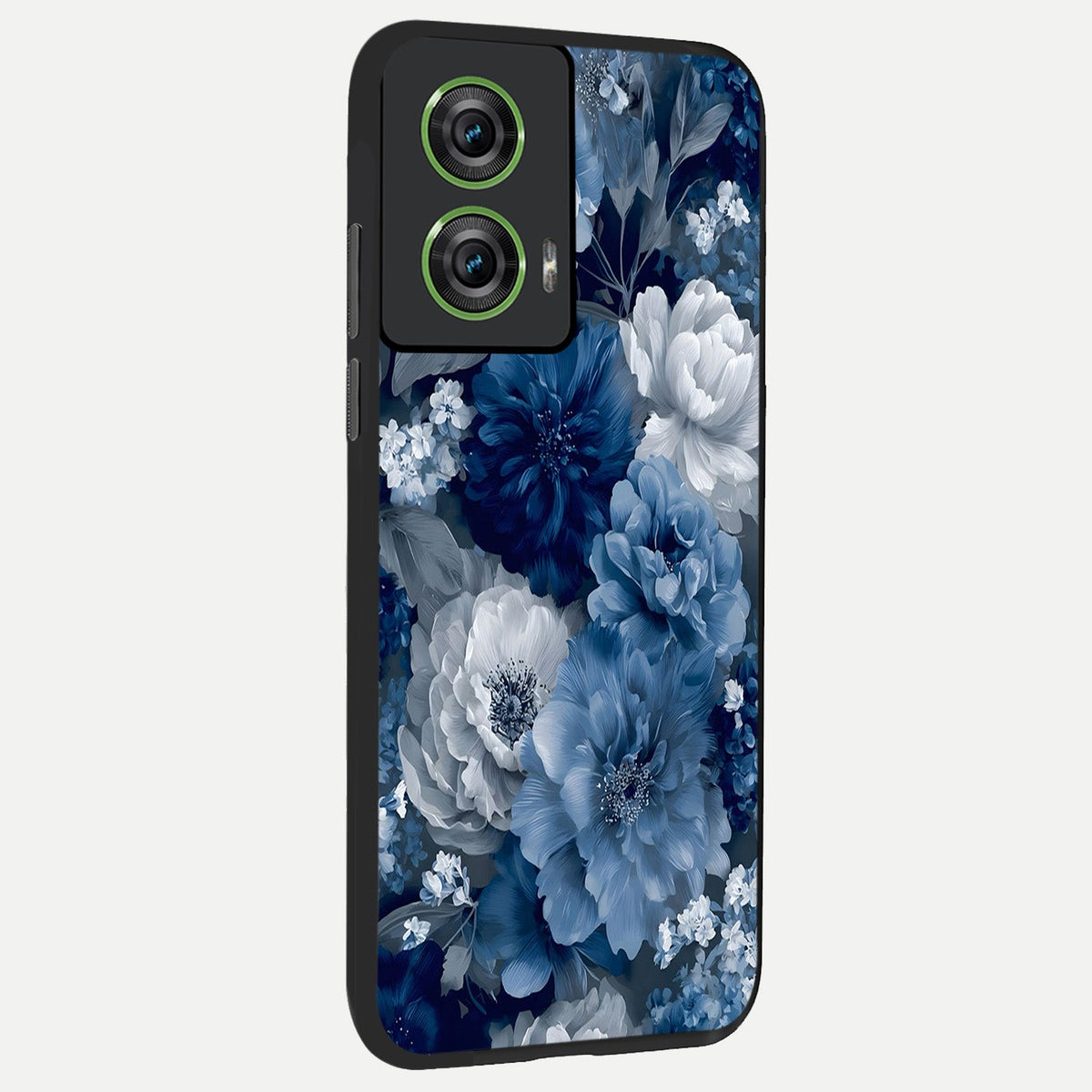 Royal Bloom Garden back cover For Moto Edge 50 Fusion slim fit glass case with vibrant aesthetic design