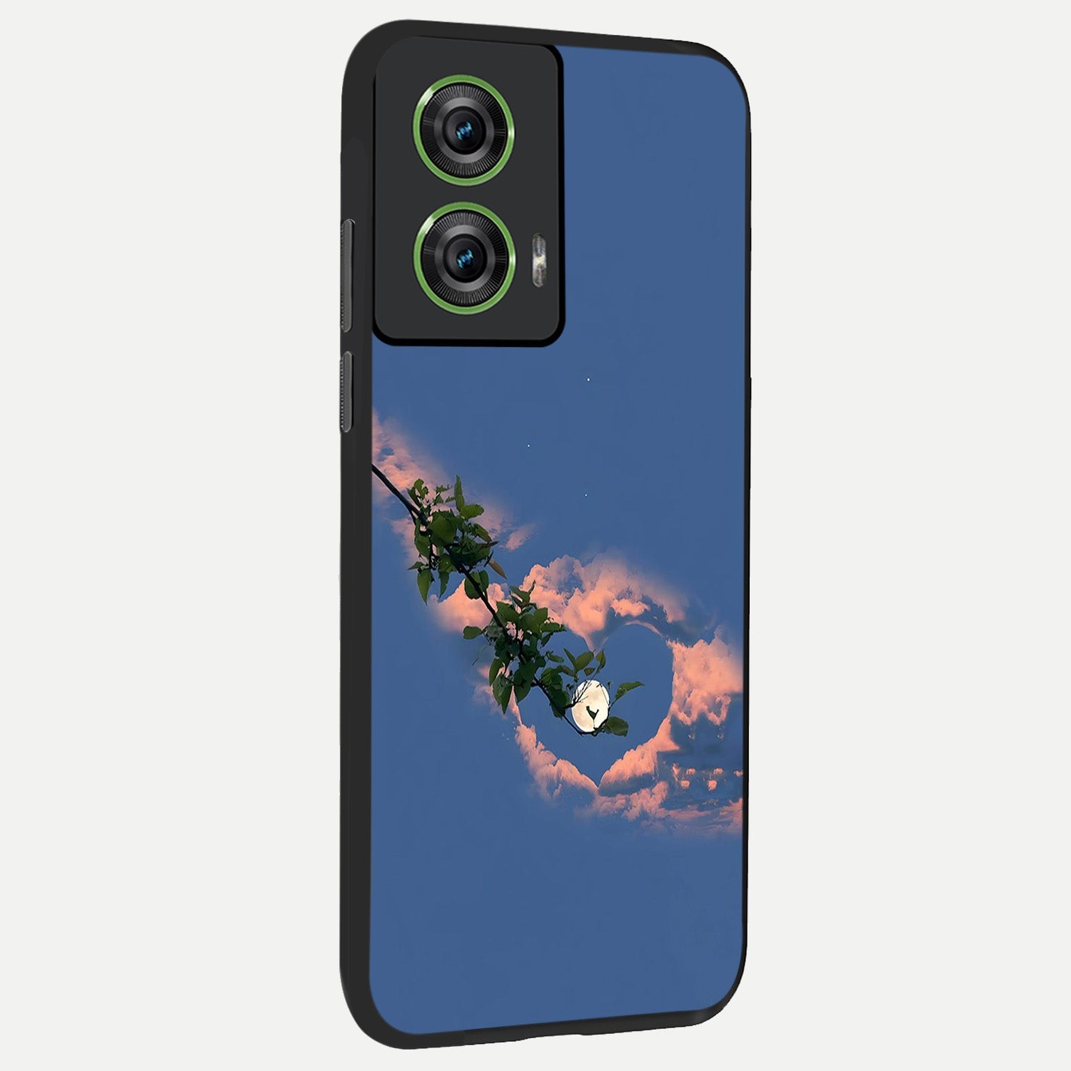  Sky Under Tree back cover For Moto Edge 50 Fusion slim fit glass case with vibrant aesthetic design