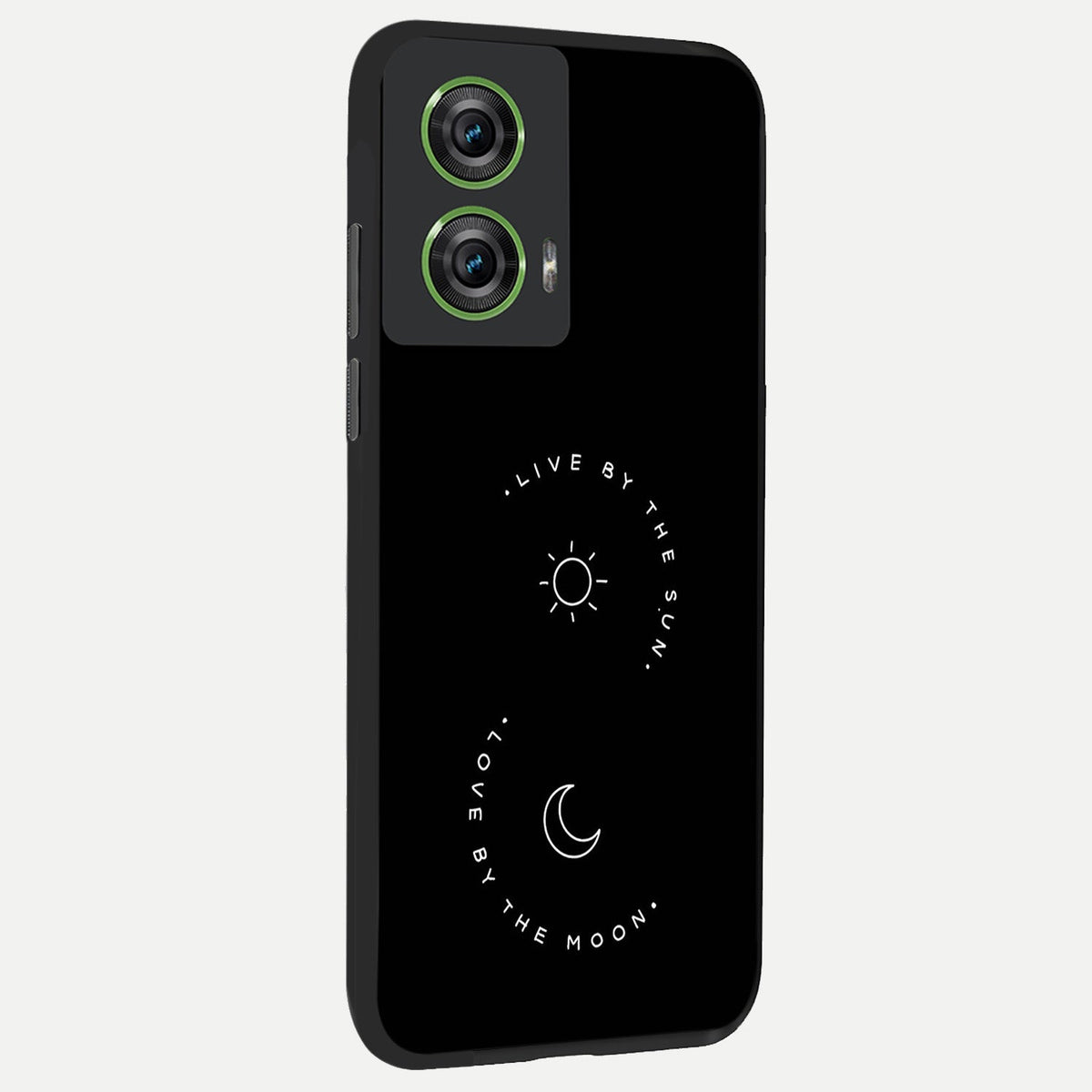  Sunflower Cat Art back cover For Moto Edge 50 Fusion slim fit glass case with vibrant aesthetic design