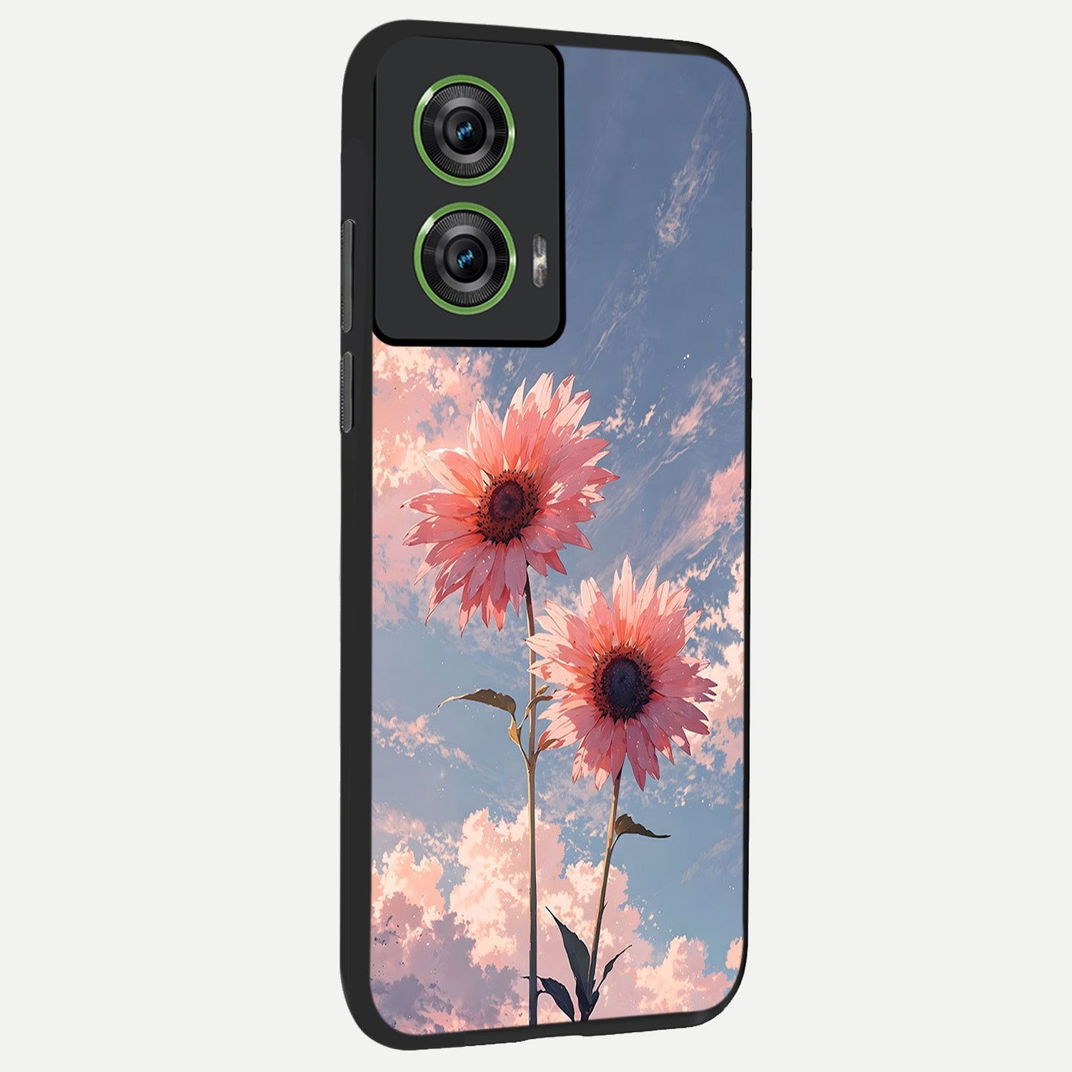  Sun Moon Balance back cover For Moto Edge 50 Fusion slim fit glass case with vibrant aesthetic design