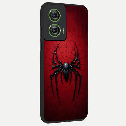  Superhero Web Emblem back cover For Moto Edge 50 Fusion slim fit glass case with vibrant aesthetic design