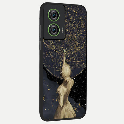  Taylor Swift Girl back cover For Moto Edge 50 Fusion slim fit glass case with vibrant aesthetic design