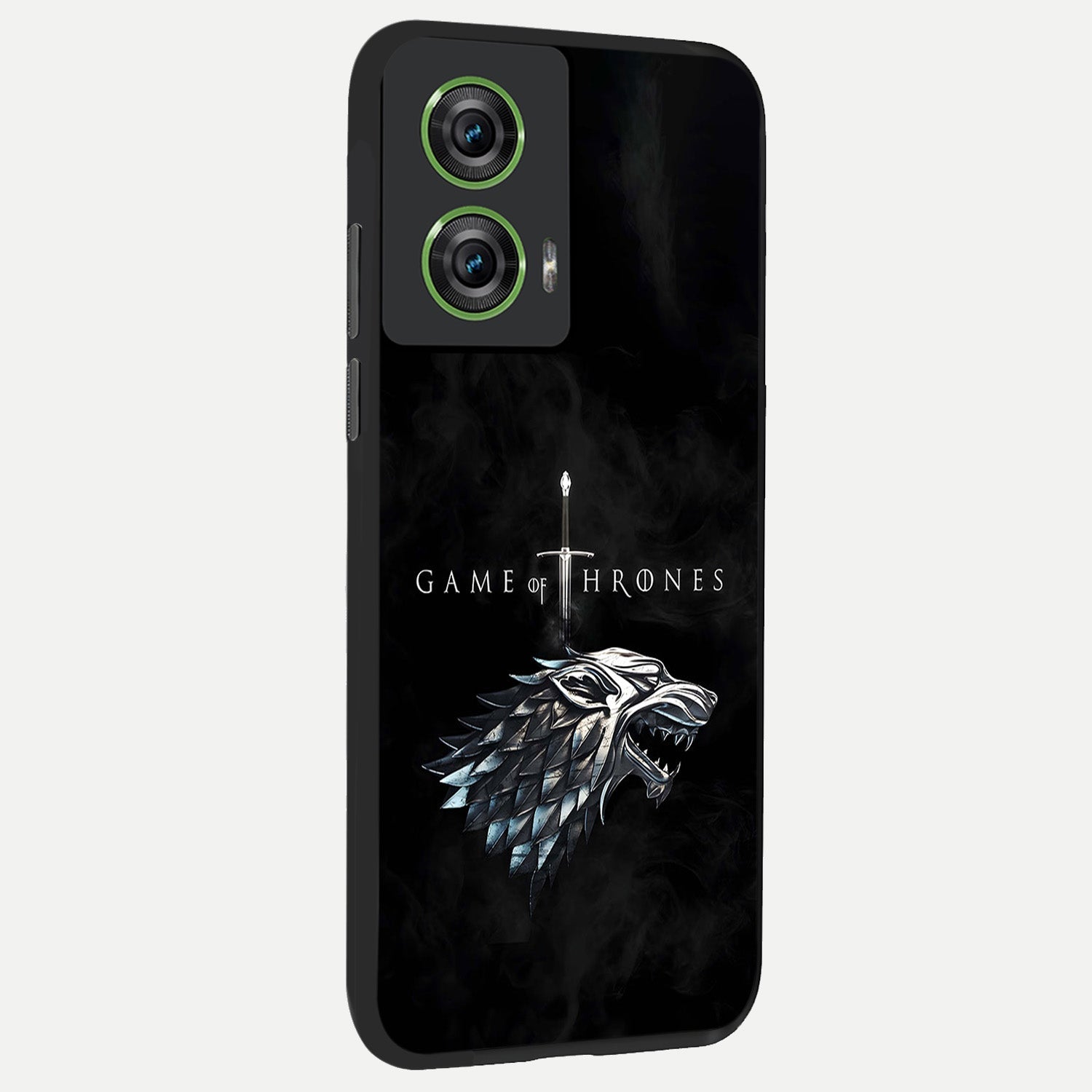  Throne Wolf Legacy back cover For Moto Edge 50 Fusion slim fit glass case with vibrant aesthetic design
