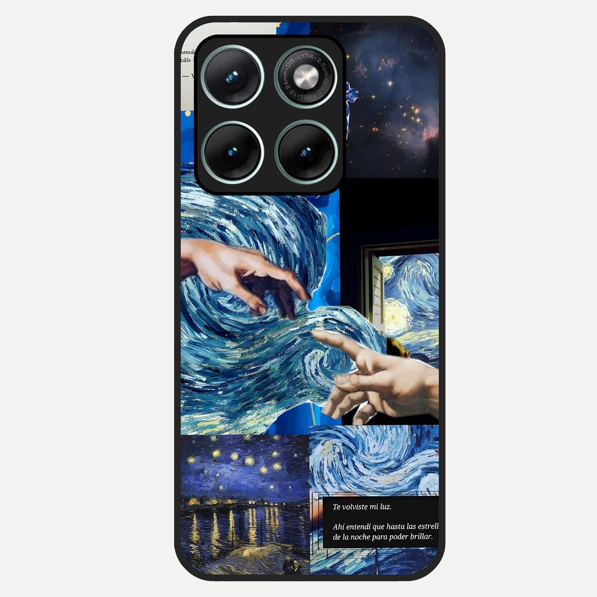  Aesthetic Vando Hands Glass Case For Moto Edge 70 Fusion back cover – full design glossy printed glass finish