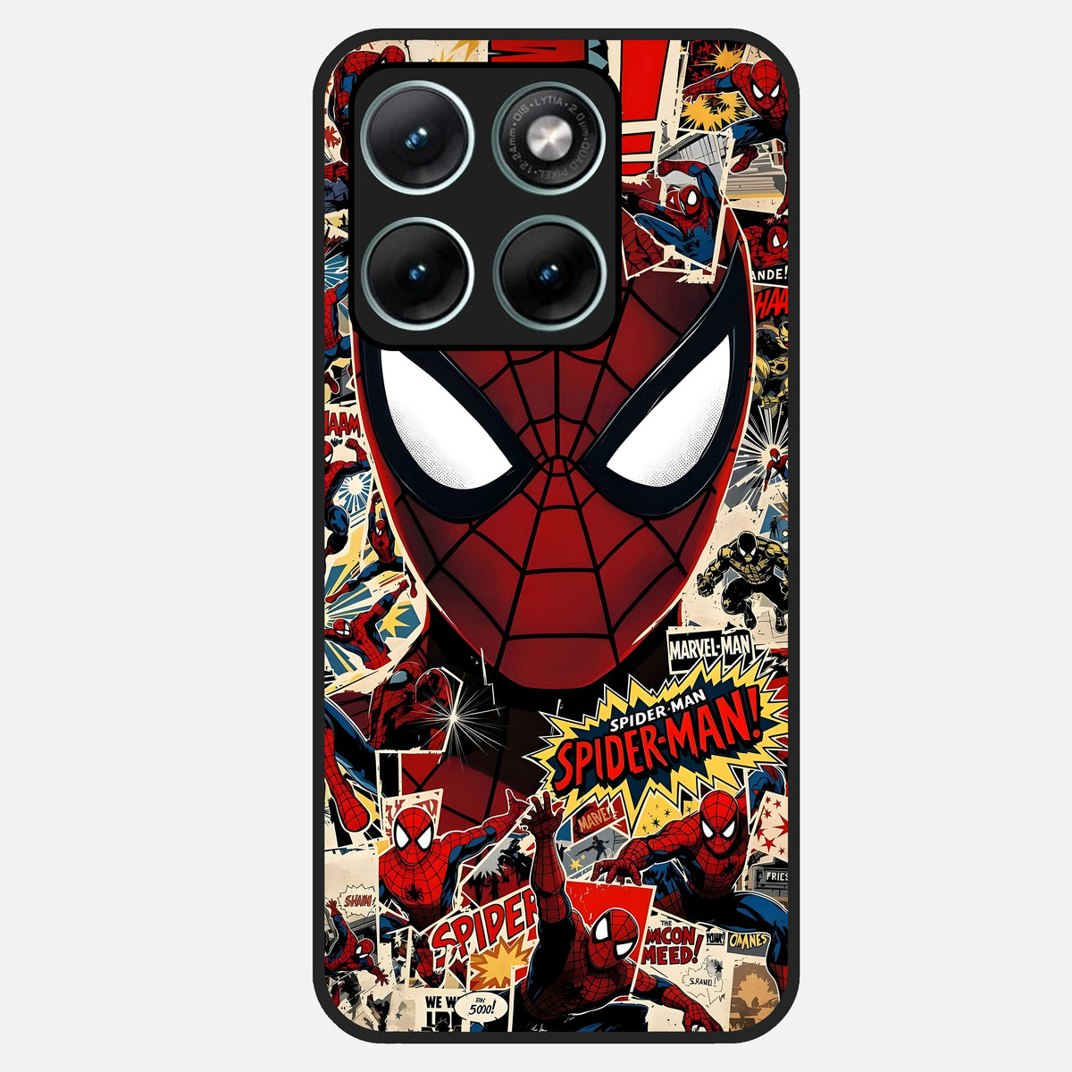  Aesthetic Wonder Spider Glass Case For Moto Edge 70 Fusion back cover – full design glossy printed glass finish