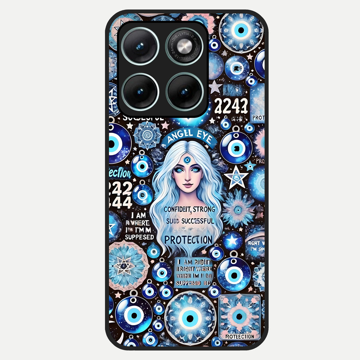  Angel Aura Shield Glass Case For Moto Edge 70 Fusion back cover – full design glossy printed glass finish