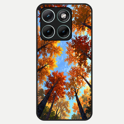  Autumn Sky Rise Glass Case For Moto Edge 70 Fusion back cover – full design glossy printed glass finish