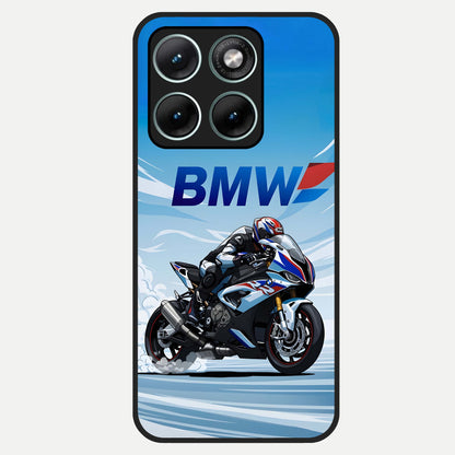  BMW Power Drift Glass Case For Moto Edge 70 Fusion back cover – full design glossy printed glass finish