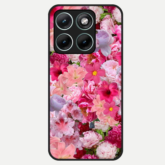  Bloom Crush Fantasy Glass Case For Moto Edge 70 Fusion back cover – full design glossy printed glass finish