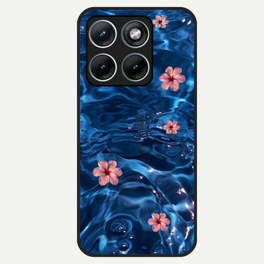  Bloom Thread Art Glass Case For Moto Edge 70 Fusion back cover – full design glossy printed glass finish
