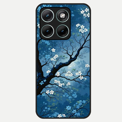  Blue Tree Serenity Glass Case For Moto Edge 70 Fusion back cover – full design glossy printed glass finish