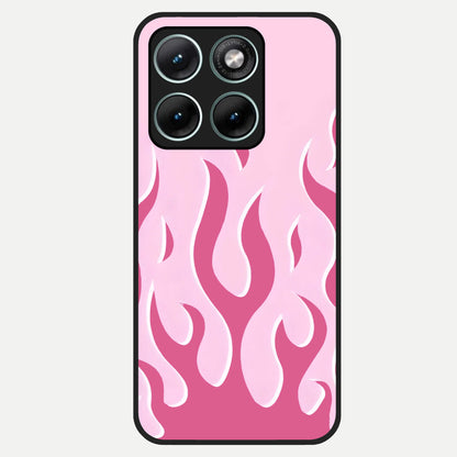  Blush Flame Energy Glass Case For Moto Edge 70 Fusion back cover – full design glossy printed glass finish