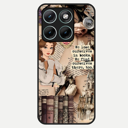  Bookish Dream World Glass Case For Moto Edge 70 Fusion back cover – full design glossy printed glass finish