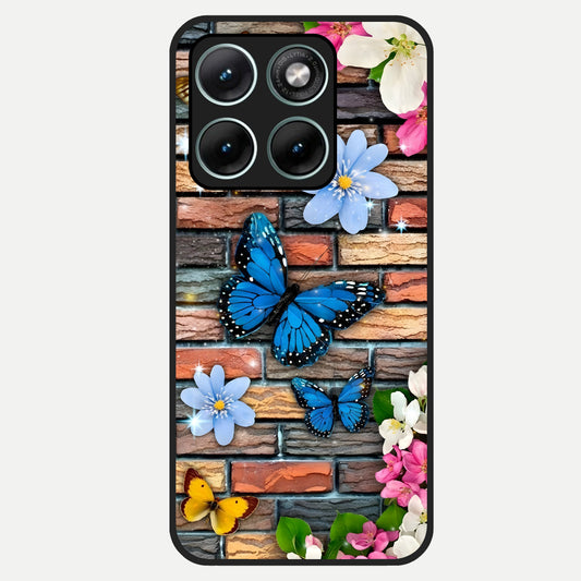  Brick Bloom Flight Glass Case For Moto Edge 70 Fusion back cover – full design glossy printed glass finish