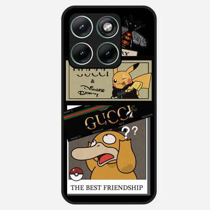  Cartoon Brand Play Mashup Glass Case For Moto Edge 70 Fusion back cover – full design glossy printed glass finish