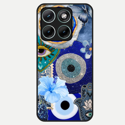  Celestial Blue Vision Glass Case For Moto Edge 70 Fusion back cover – full design glossy printed glass finish