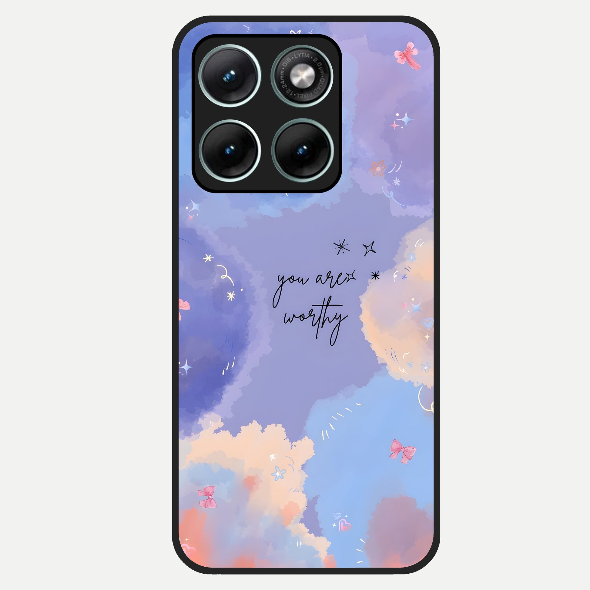  Celestial Cloud Magic Glass Case For Moto Edge 70 Fusion back cover – full design glossy printed glass finish