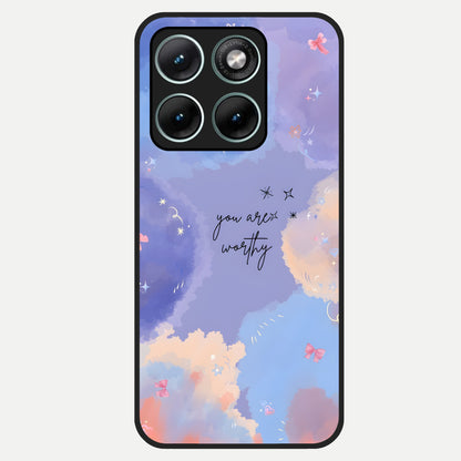  Celestial Cloud Magic Glass Case For Moto Edge 70 Fusion back cover – full design glossy printed glass finish