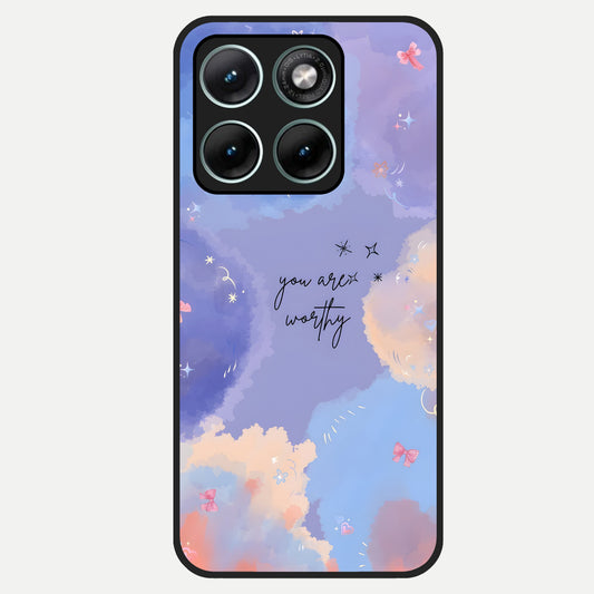  Celestial Cloud Magic Glass Case For Moto Edge 70 Fusion back cover – full design glossy printed glass finish