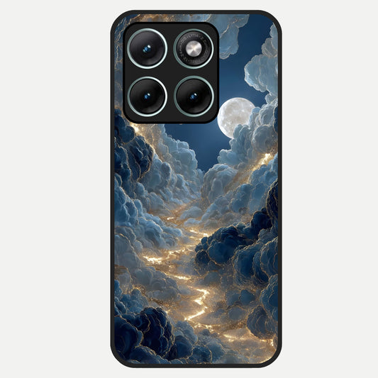 Celestial Cloud Road Glass Case For Moto Edge 70 Fusion back cover – full design glossy printed glass finish