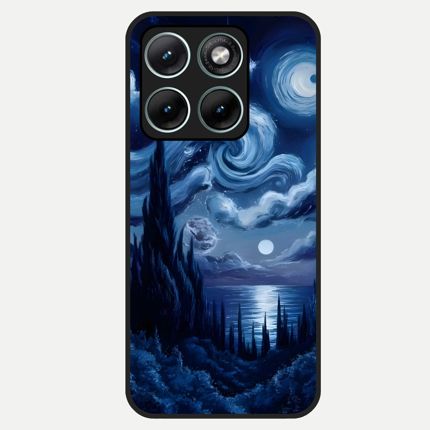  Celestial Dream Van Gogh Glass Case For Moto Edge 70 Fusion back cover – full design glossy printed glass finish