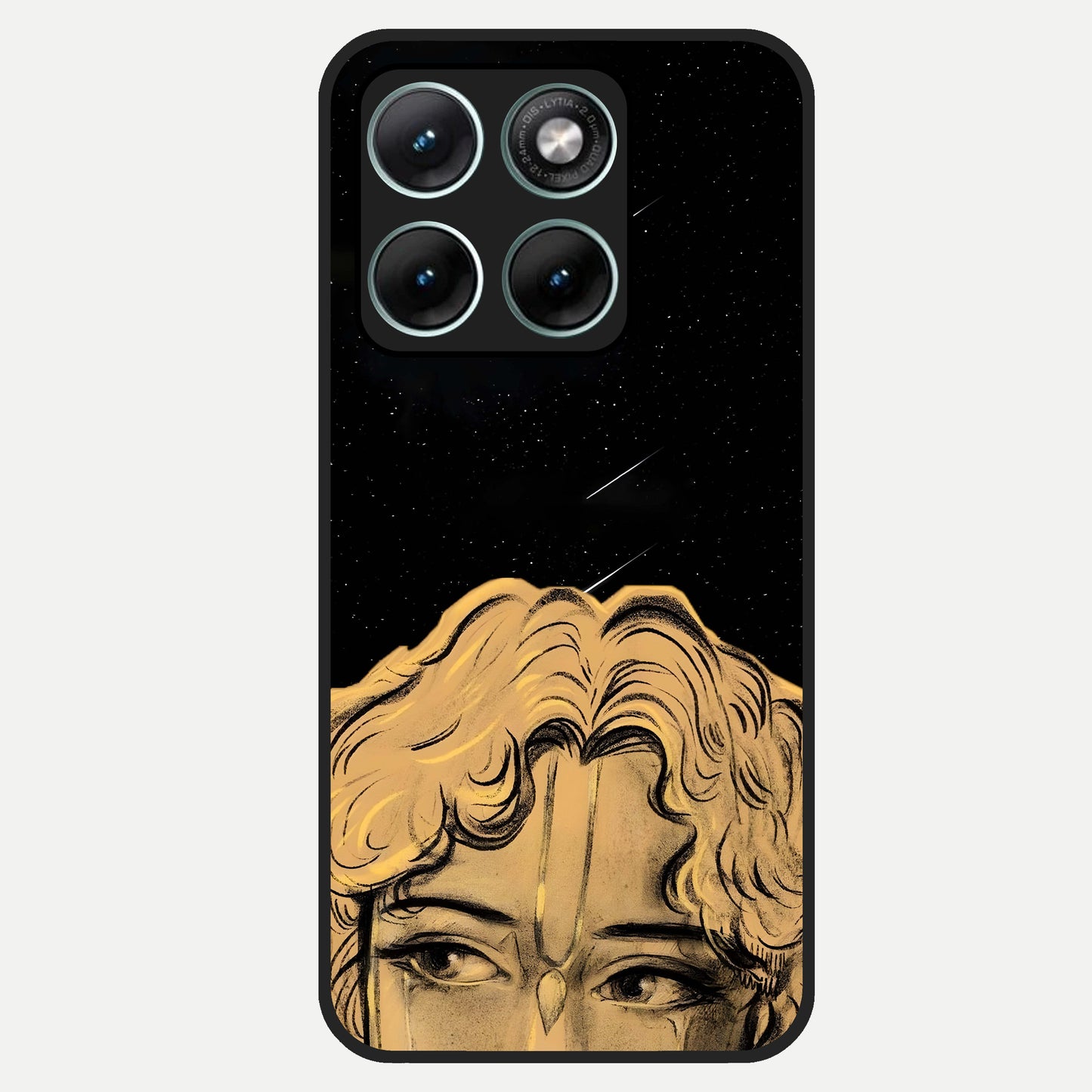  Celestial Gods Plan Glass Case For Moto Edge 70 Fusion back cover – full design glossy printed glass finish