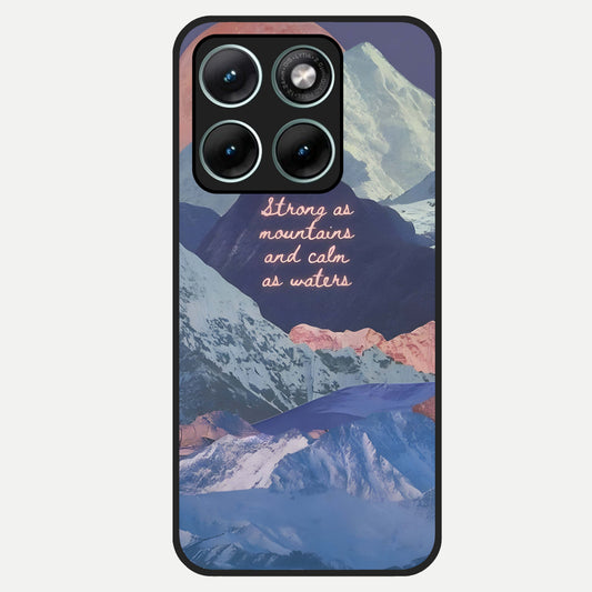  Celestial Mountain Calm Glass Case For Moto Edge 70 Fusion back cover – full design glossy printed glass finish
