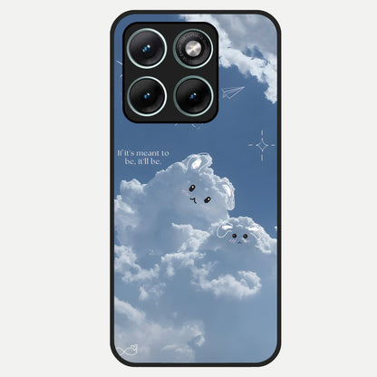  Cloud Bunny Dreams Glass Case For Moto Edge 70 Fusion back cover – full design glossy printed glass finish