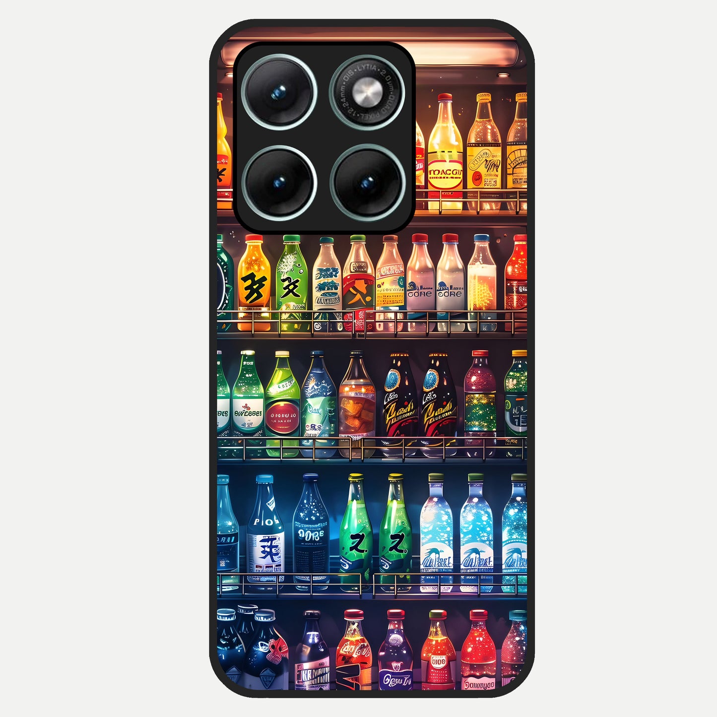  Colorfull Tree Glass Case For Moto Edge 70 Fusion back cover – full design glossy printed glass finish