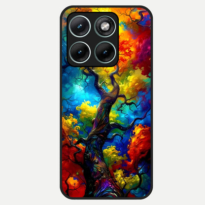  Colorful Soda Bottles Glass Case For Moto Edge 70 Fusion back cover – full design glossy printed glass finish