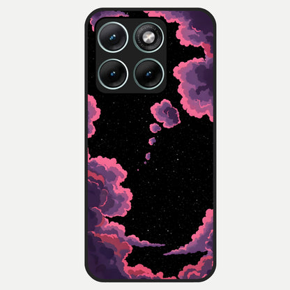  Cosmic Cloud Journey Glass Case For Moto Edge 70 Fusion back cover – full design glossy printed glass finish
