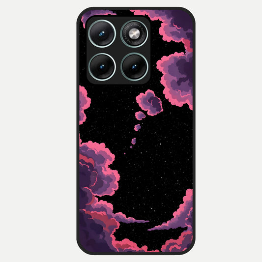  Cosmic Cloud Journey Glass Case For Moto Edge 70 Fusion back cover – full design glossy printed glass finish