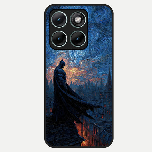  Dark Knight Dusk Glass Case For Moto Edge 70 Fusion back cover – full design glossy printed glass finish