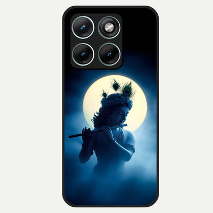  Divine Moon Flute Glass Case For Moto Edge 70 Fusion back cover – full design glossy printed glass finish