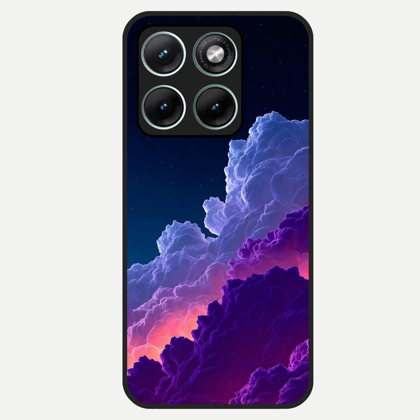  Dreamy Cloud Skies Glass Case For Moto Edge 70 Fusion back cover – full design glossy printed glass finish