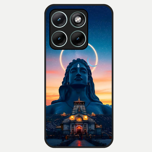  Eternal Shiva Aura Glass Case For Moto Edge 70 Fusion back cover – full design glossy printed glass finish