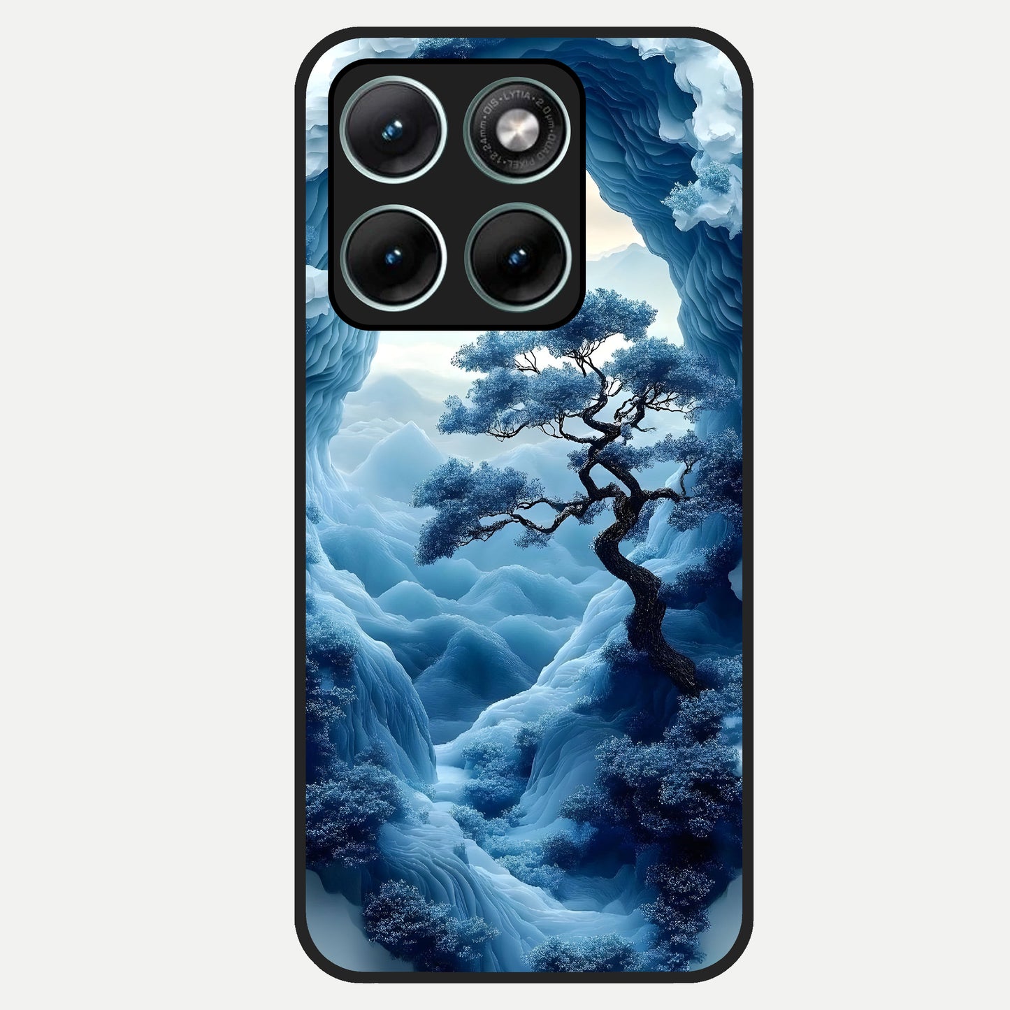  Frozen Serenity Gate Glass Case For Moto Edge 70 Fusion back cover – full design glossy printed glass finish